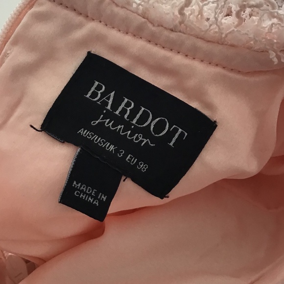 Bardot Junior Toddler Girl Pink Short Sleeve Tweed Dress Size 3T - Picture 5 of 6